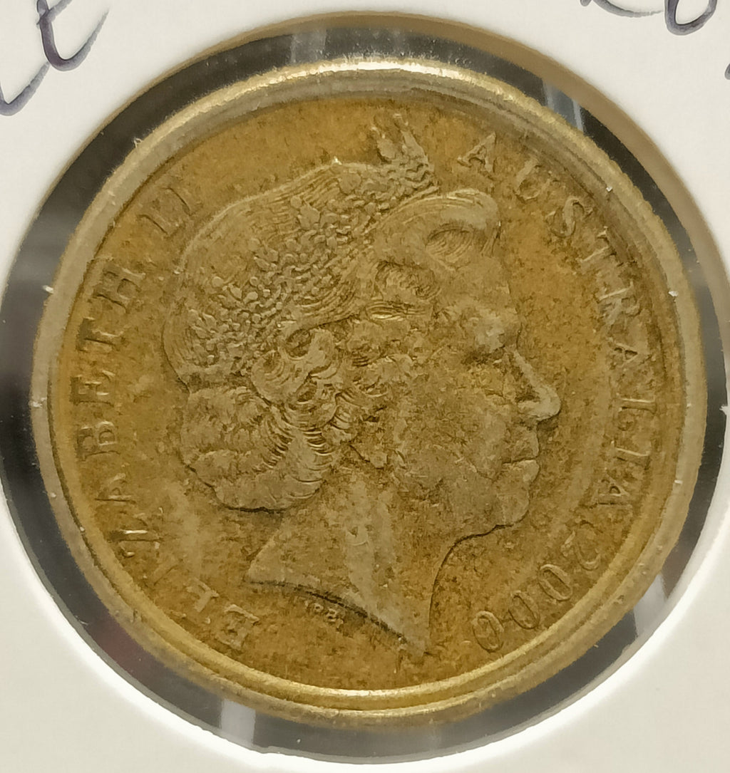 2000 AUSTRALIA $1 "MULE" ERROR COIN