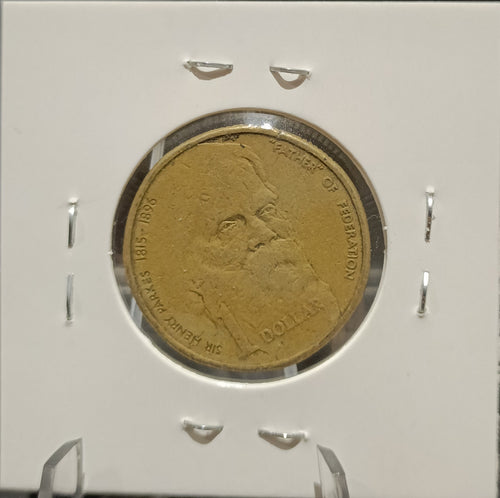 1996 AUSTRALIA $1 DIE ROTATION ERROR COIN