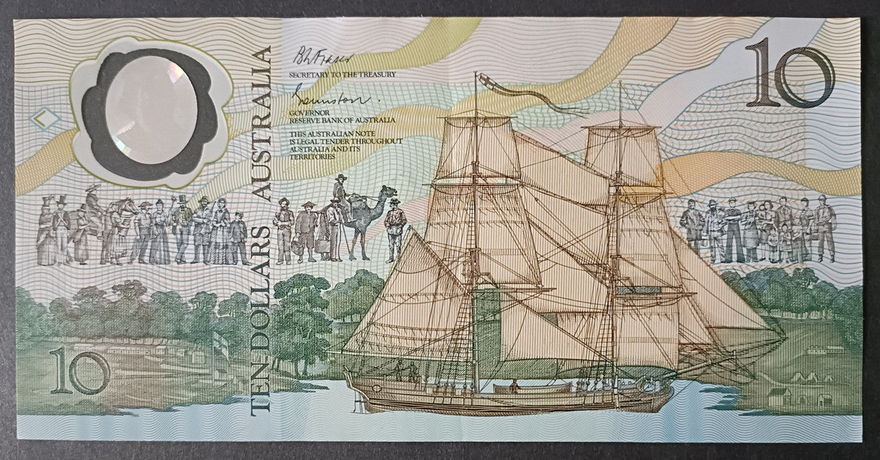 1988 Australian Bicentennial $10 Polymer Banknote AB43 989434