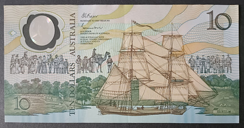 1988 Australian Bicentennial $10 Polymer Banknote AB43 989434