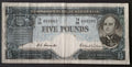 1954 Five Pounds Australian Banknote Coombs Wilson Renniks R49 TA58 808080 REPEATER