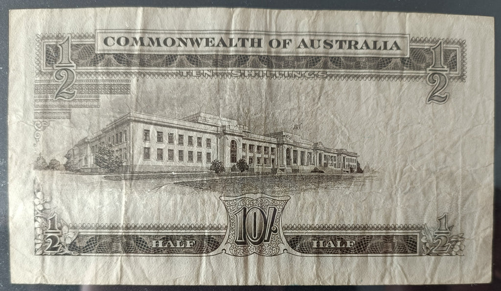 1961 Australia Ten Shillings Coombs / Wilson AF46 661490