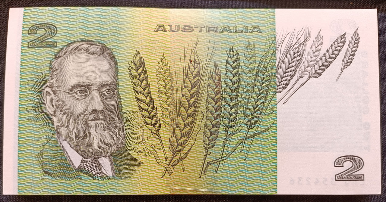 1985 R89 $2 Johnston/Fraser Bundle of 100 Consecutive UNC Banknotes