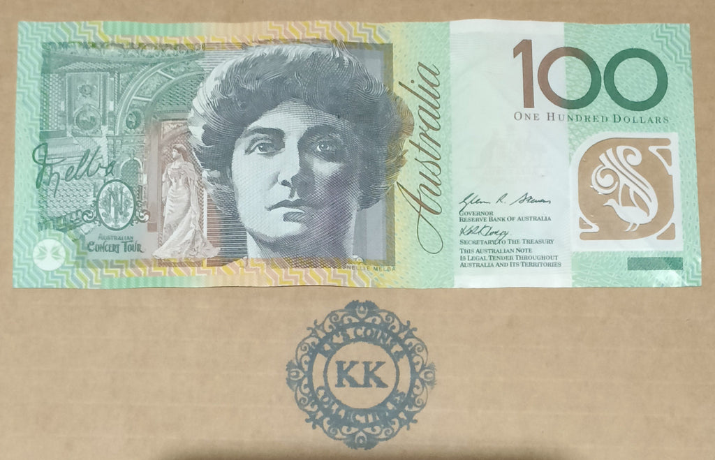 2008 Stevens/Henry $100 First Prefix Banknote AA08 989293