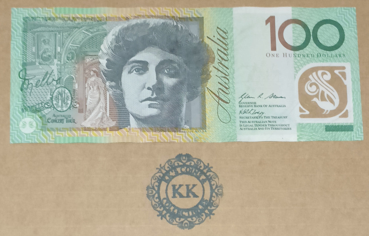 2008 Stevens/Henry $100 Last Prefix Banknote EL08 627752