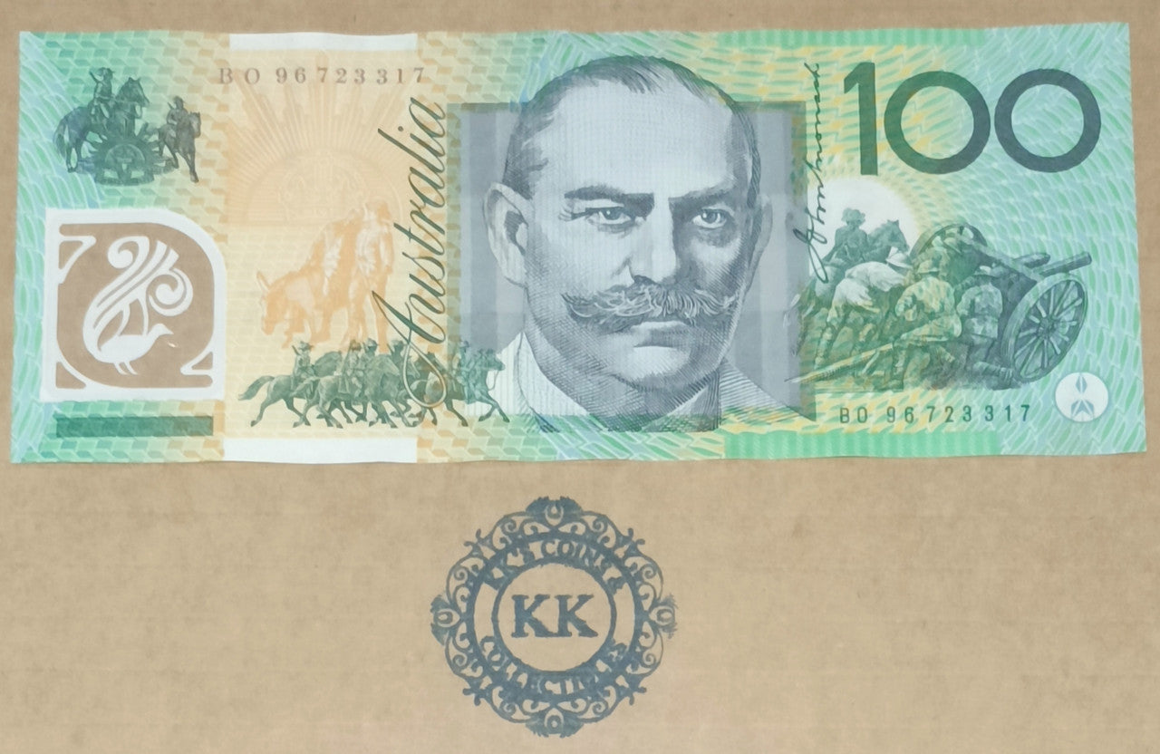 1996 Fraser/Evans $100 Test Note Banknote BO96 723317