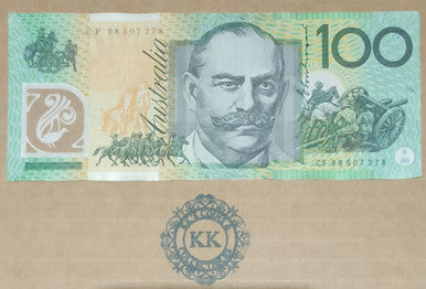 1998 Macfarlane/Evans $100 Last Prefix Banknote CF98 507278