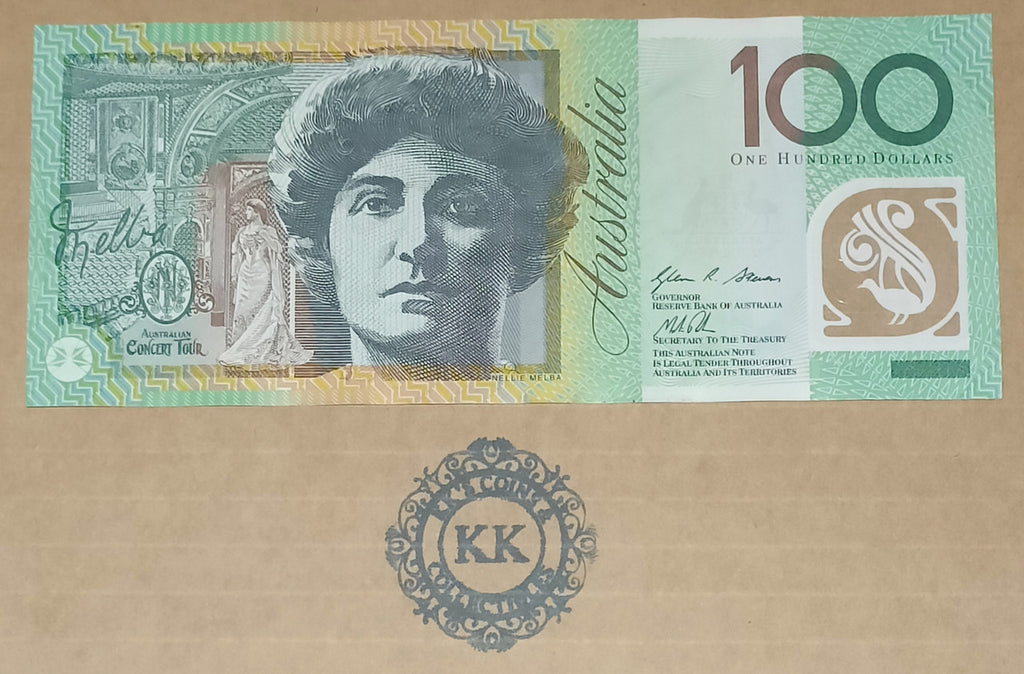 2013 Stevens/Parkinson $100 First Prefix Banknote AA13 166644
