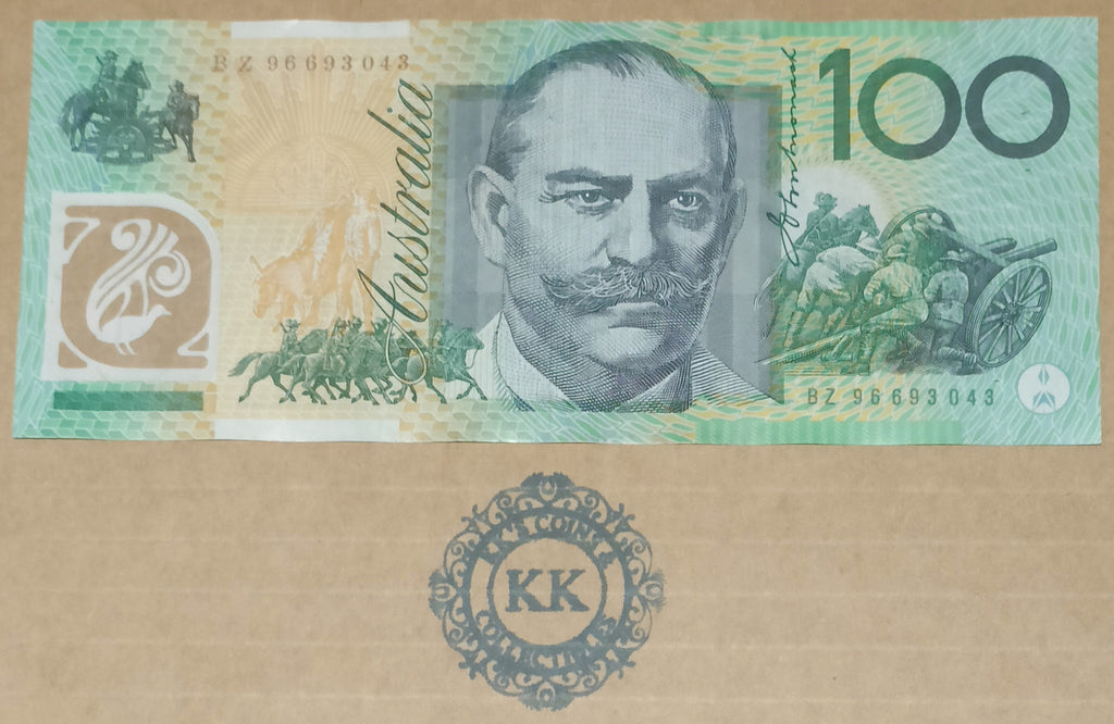 1996 Fraser/Evans $100 Test Note Banknote BZ96 693043