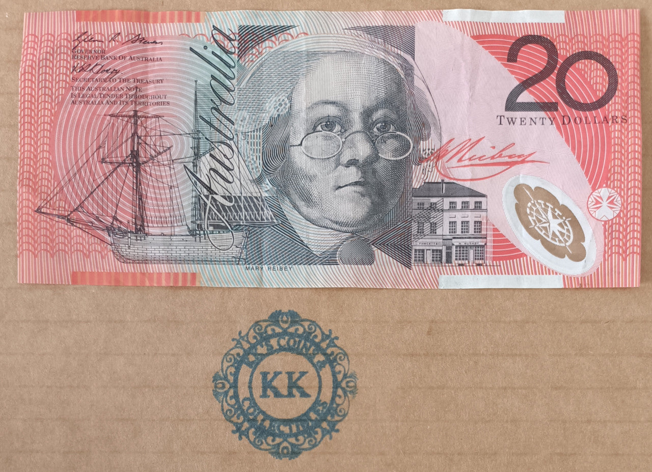 2007 Stevens/Henry $20 Banknote Last Prefix JC07 710369