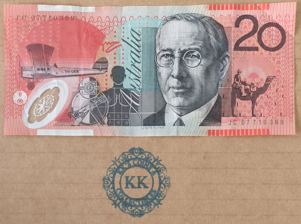 2007 Stevens/Henry $20 Banknote Last Prefix JC07 710369