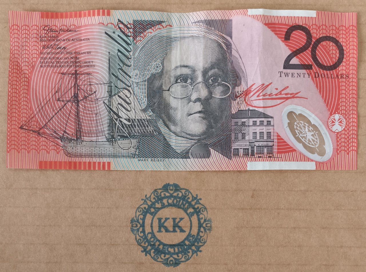 2005 Macfarlane/Henry $20 Banknote First Prefix AA05 658640