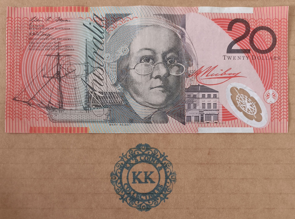 2010 Stevens/Henry $20 Banknote Last Prefix DA10 598813