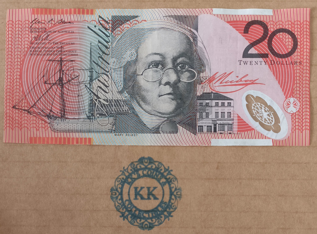 2013 Stevens/Parkinson $20 Banknote First Prefix AA13 606880