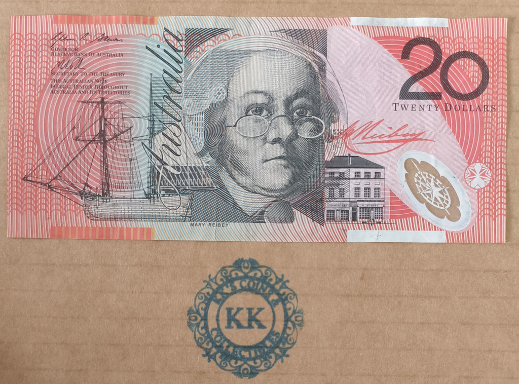 2013 Stevens/Parkinson $20 Banknote Last Prefix DA13 672137
