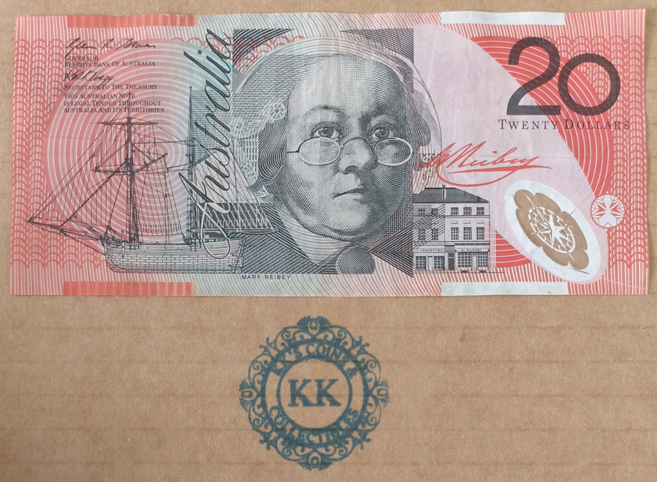 2007 Stevens/Henry $20 Banknote First Prefix AA07 758232