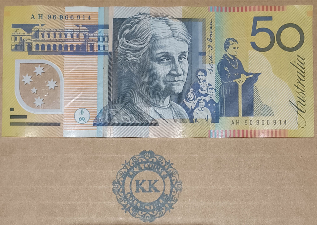 1996 Fraser/Evans $50 General Prefix Banknote AH96 966914