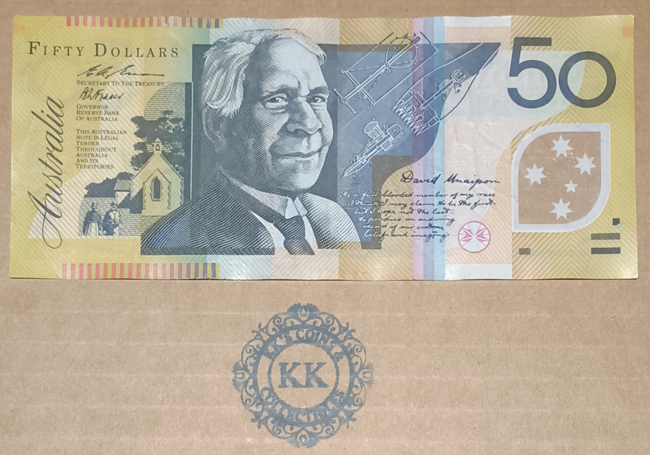 1996 Fraser/Evans $50 General Prefix Banknote AH96 966914