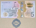 2018 Lowe/Fraser $5 Banknote Last Prefix EJ18 0481109