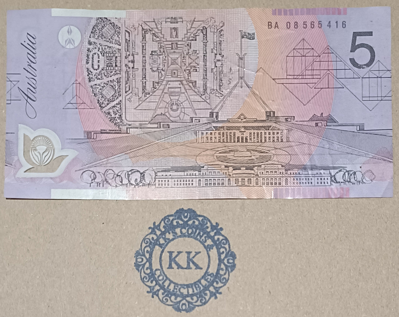 2008 Stevens/Henry $5 Banknote First Prefix BA08 565416