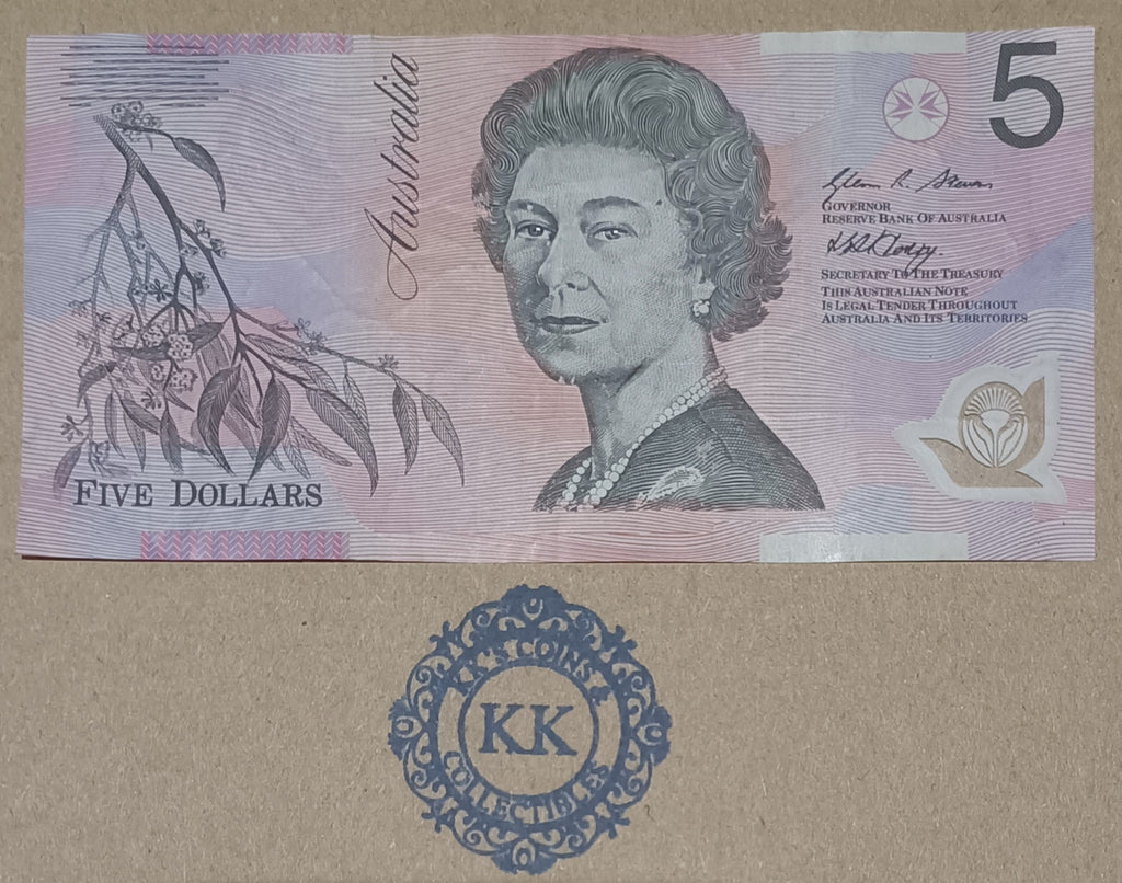 2008 Stevens/Henry $5 Banknote First Prefix BA08 565416