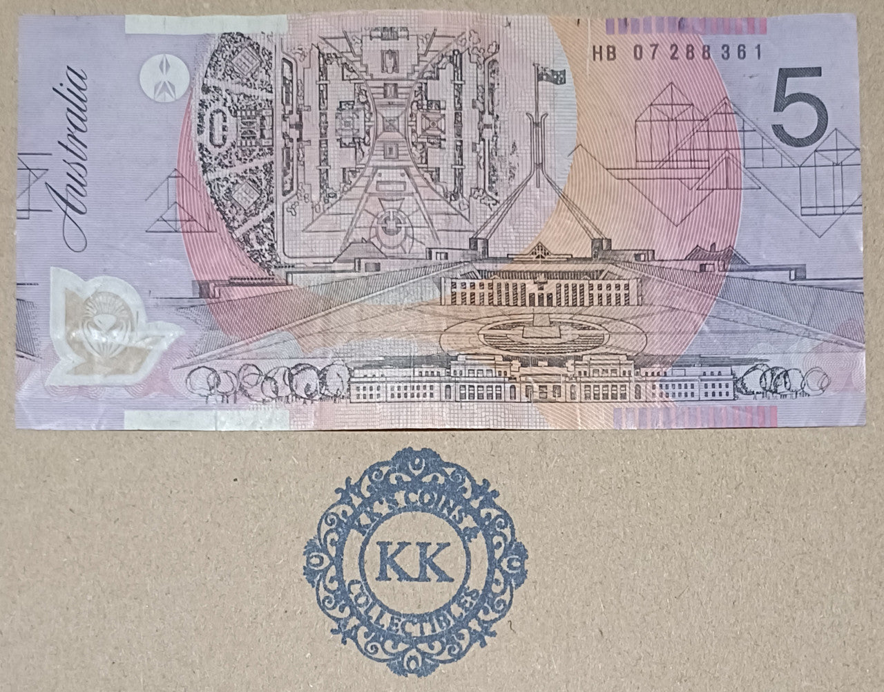 2007 Stevens/Henry $5 Banknote Last Prefix HB07 288361