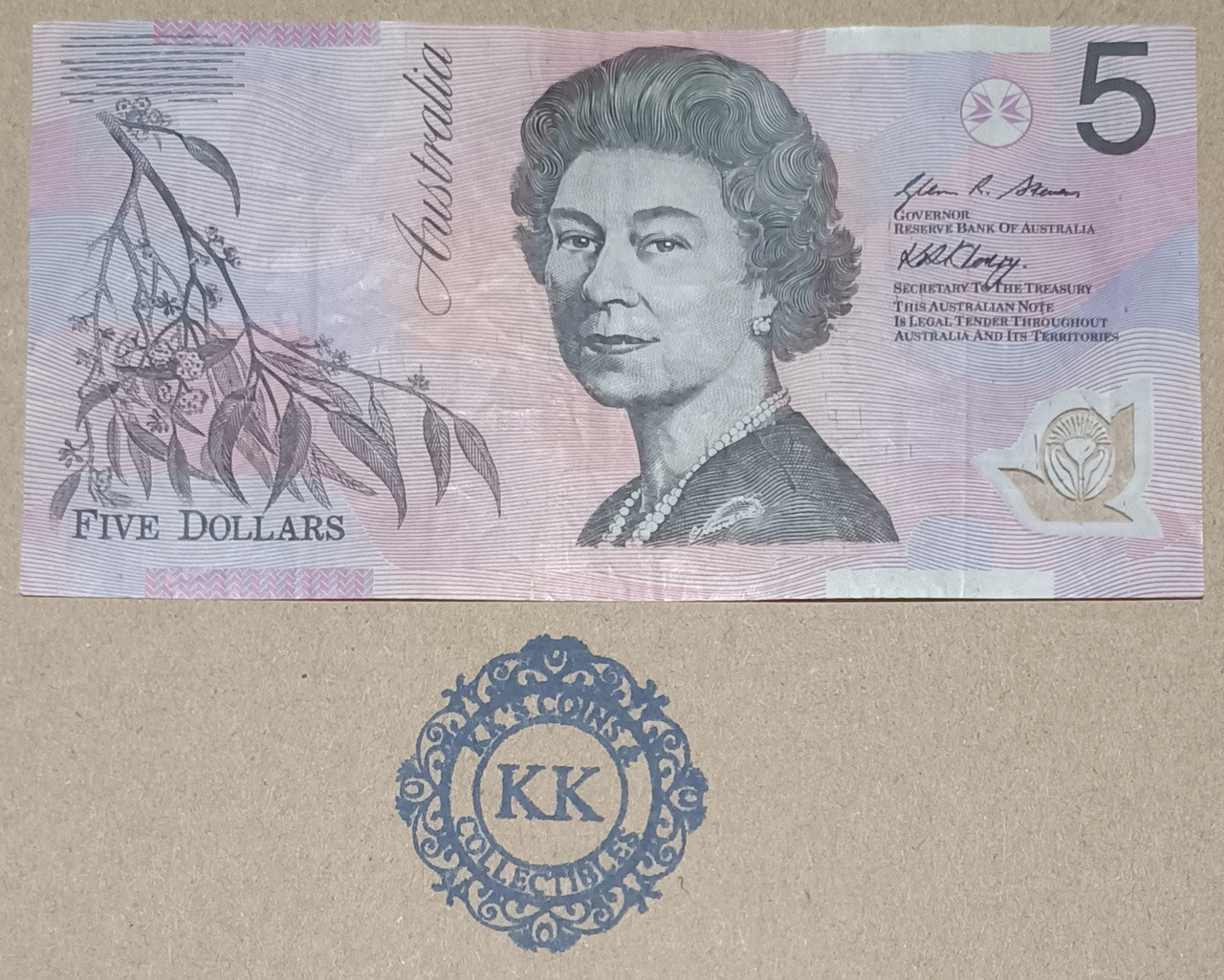 2007 Stevens/Henry $5 Banknote Last Prefix HB07 288361