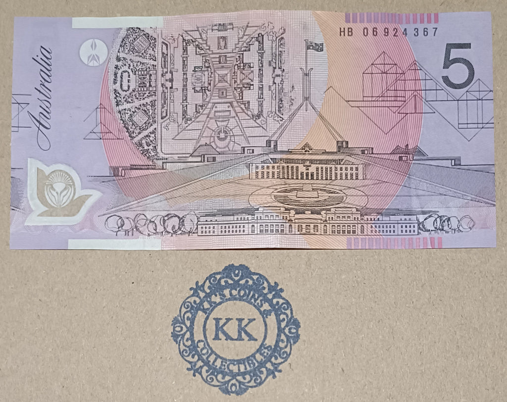 2006 Macfarlane/Henry $5 Banknote Last Prefix HB06 924367