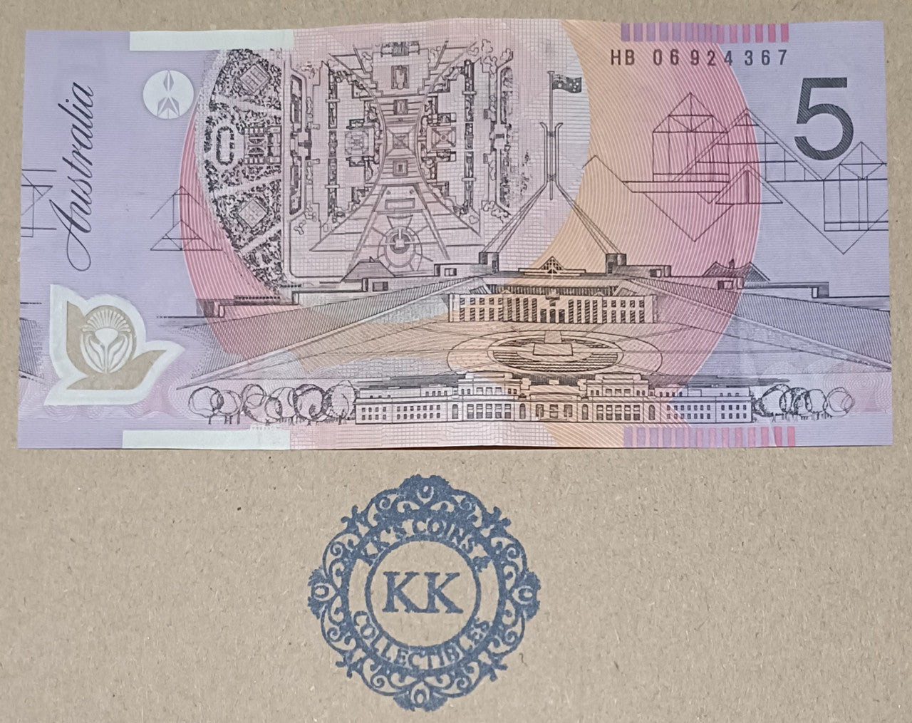 2006 Macfarlane/Henry $5 Banknote Last Prefix HB06 924367