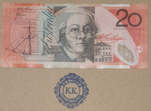 1995 Fraser/Evans $20 Banknote General Prefix BM95 290102