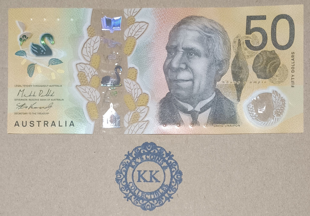 2023 Bullock/Kennedy $50 Banknote First Prefix AA23 1514621