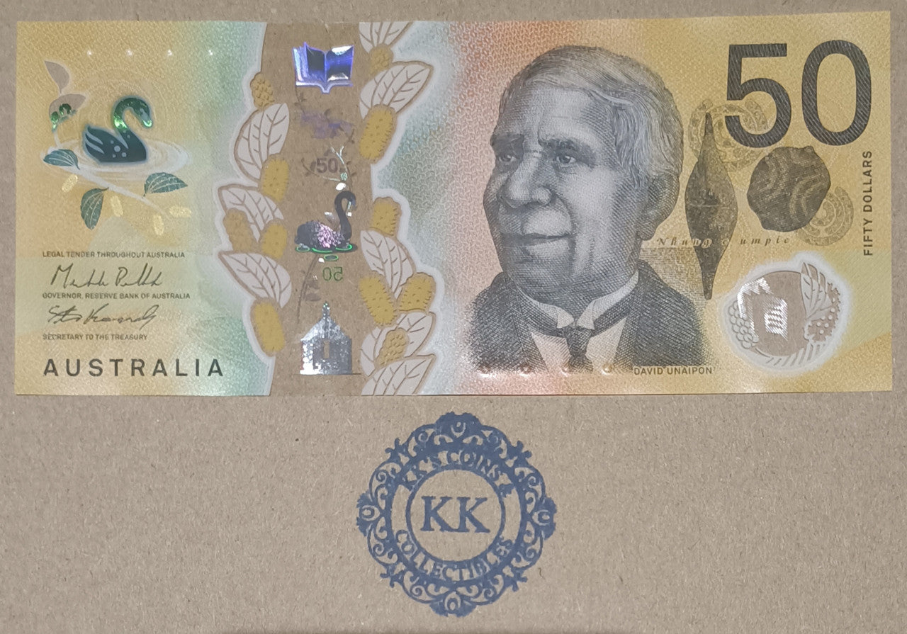 2023 Bullock/Kennedy $50 Banknote Last Prefix EA23 1640179