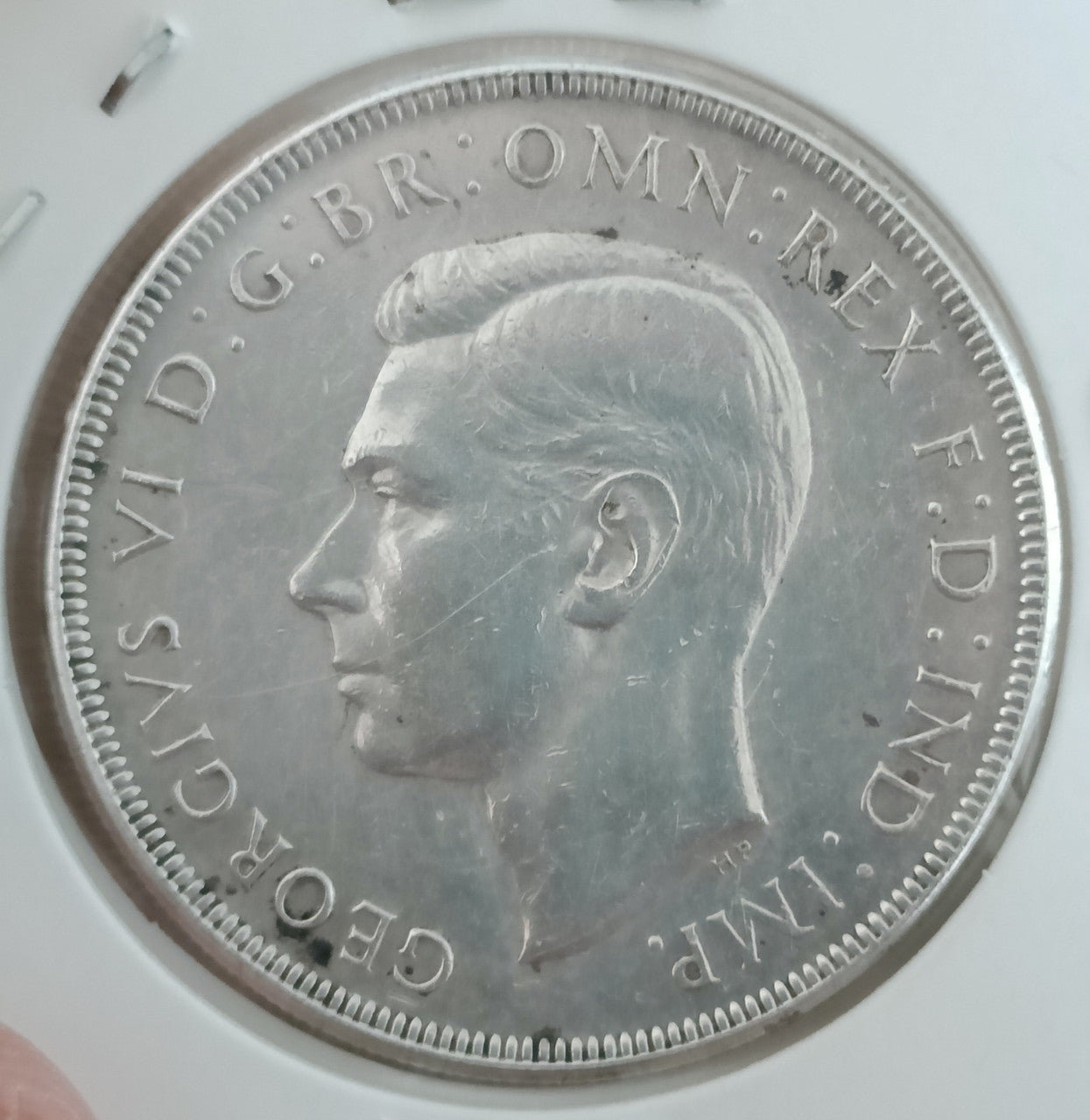 1937 Australia King George VI Crown Silver Coin - 1