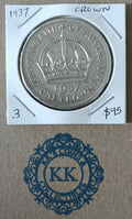 1937 Australia King George VI Crown Silver Coin - 3