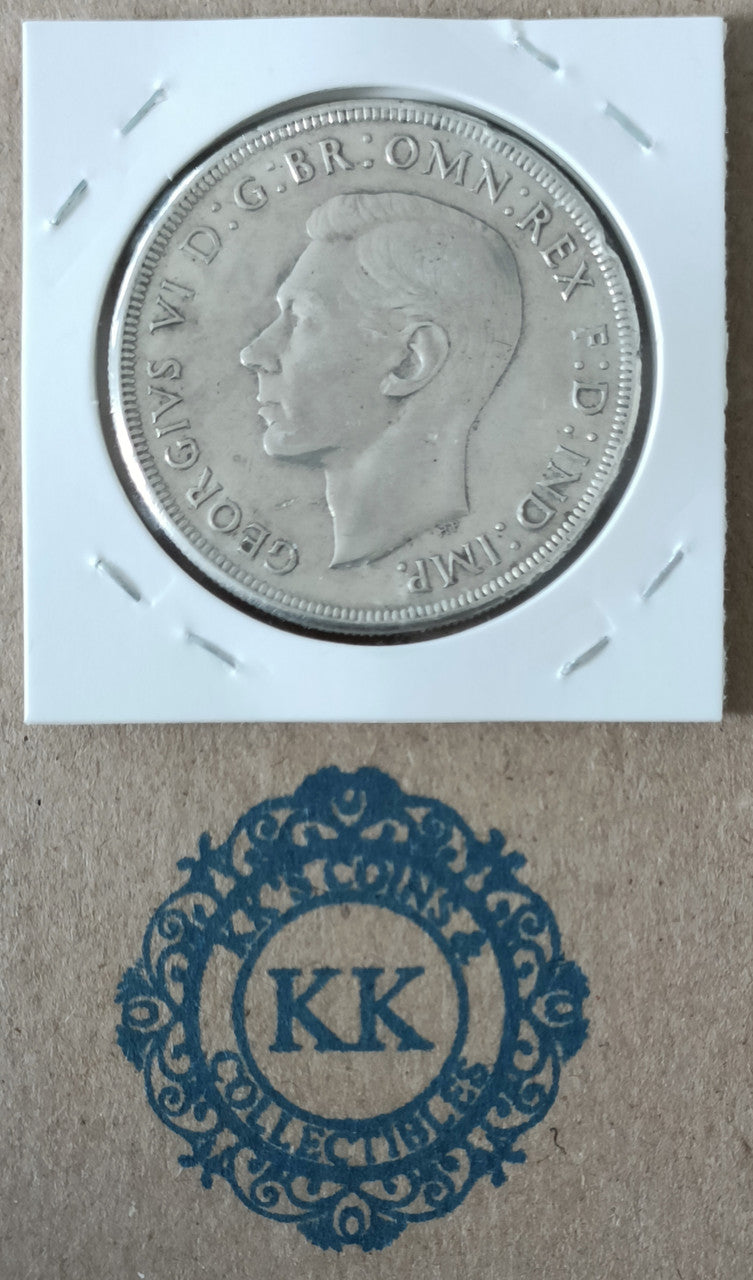 1937 Australia King George VI Crown Silver Coin - 3