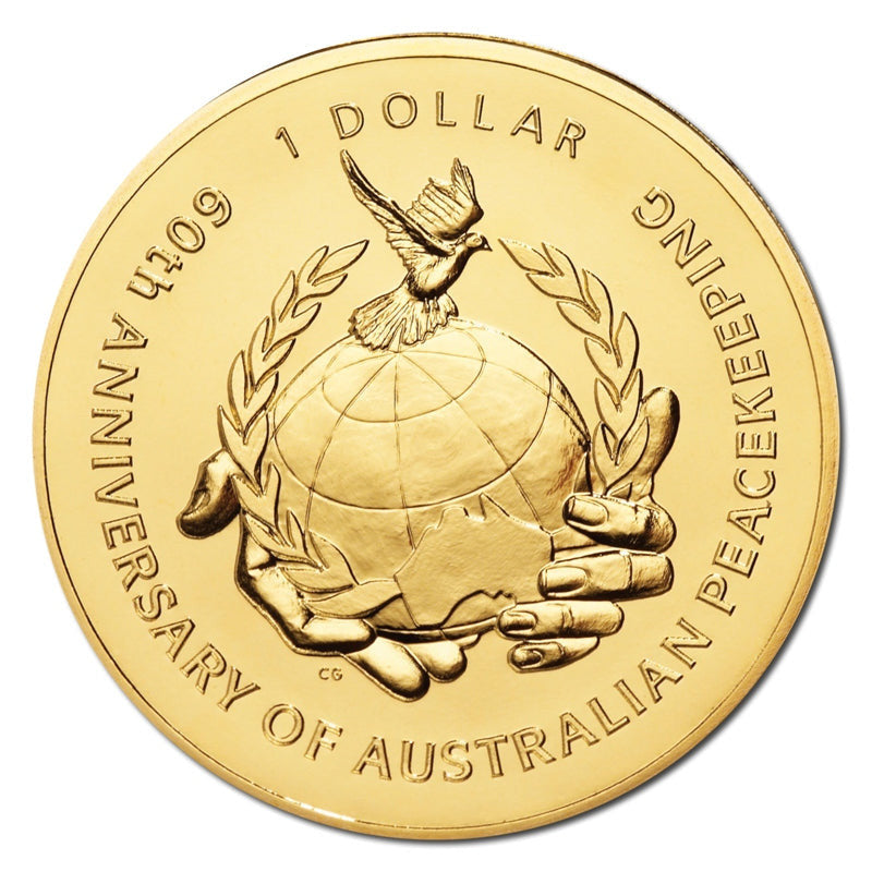 2007 $1 60th Anniversary of Australian Peacekeeping by Royal Australian Mint