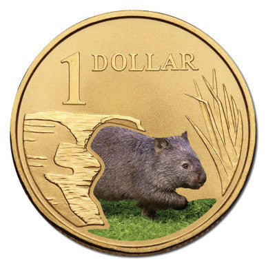 2008 Land Series - Wombat  $1 Al/Bronze UNC Coin