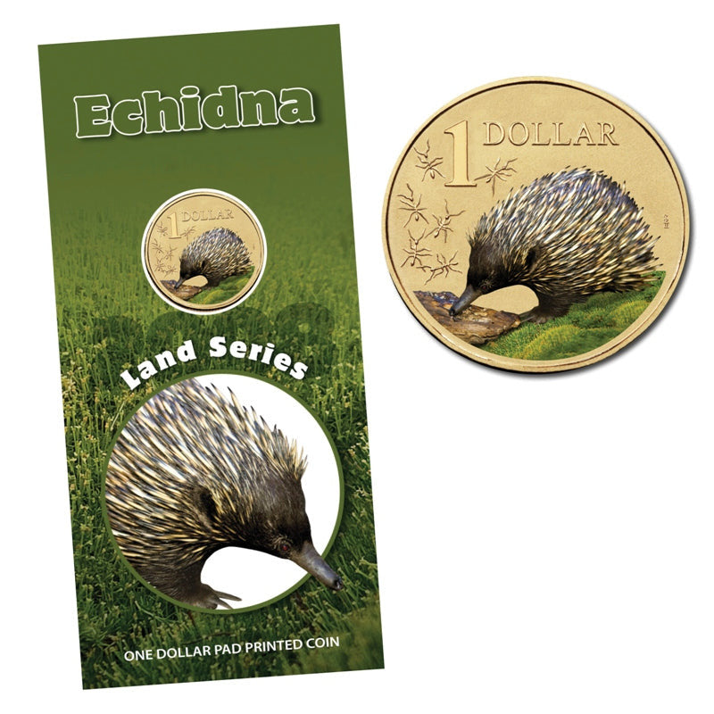 2008 Land Series - Echidna $1 Al/Bronze UNC Coin