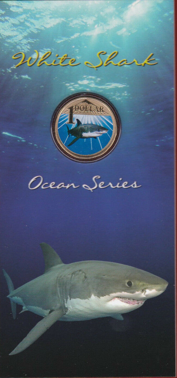 2007 Ocean Series - White Shark $1 UNC Coin