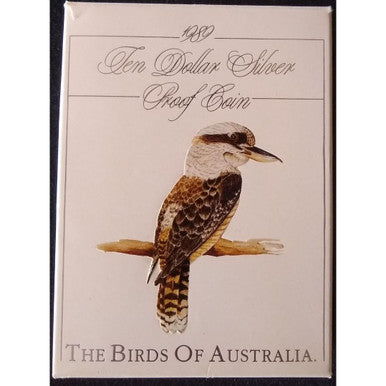 1989 $10 Birds of Australia - Kookaburra Silver Proof Coin