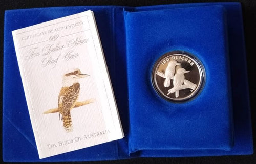 1989 $10 Birds of Australia - Kookaburra Silver Proof Coin