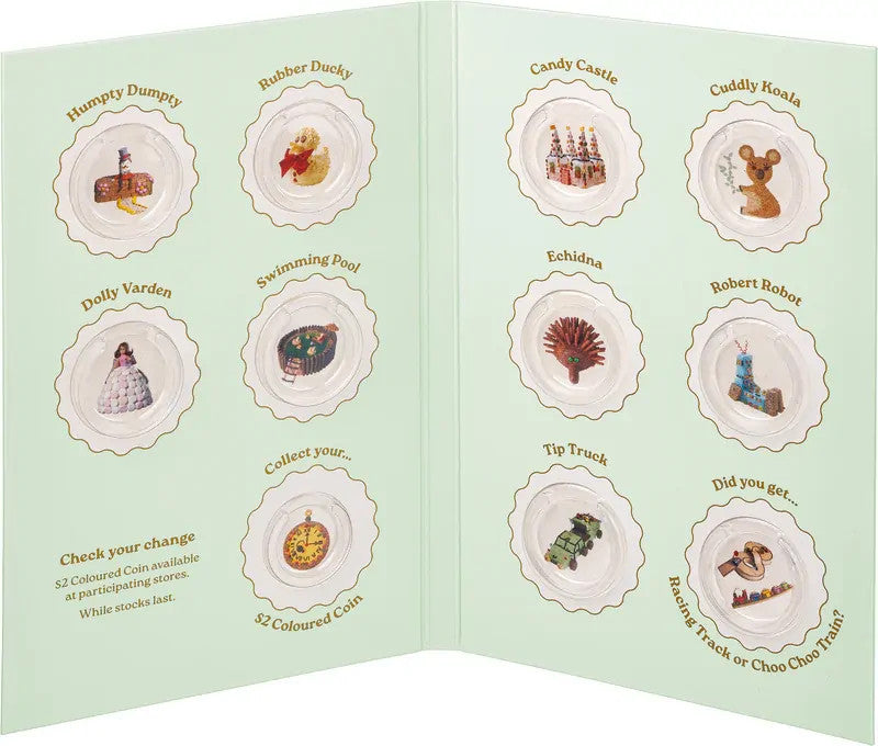 2025 $1 Birthday Cake Ten Coin Collection Tube and Folder