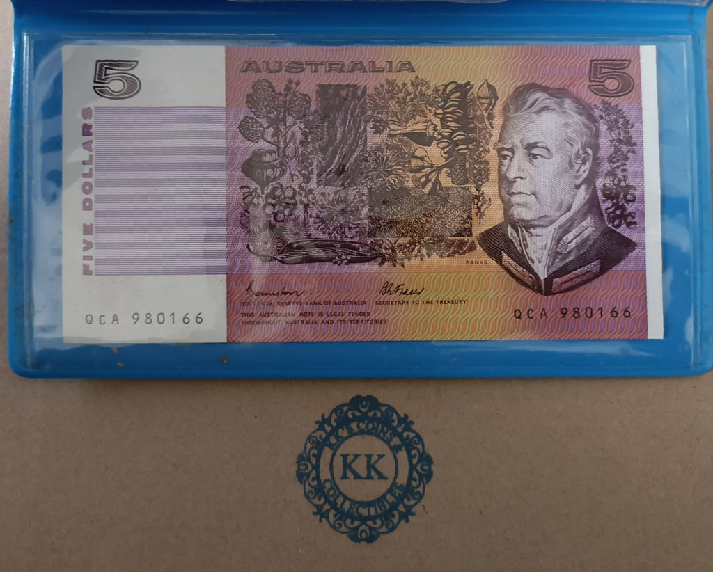 Australia $5 Banknote and $5 Gallipoli Coin Folder