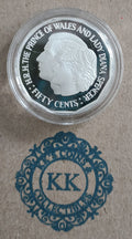 1989 Royal Wedding 50 Cents Silver Proof Coin