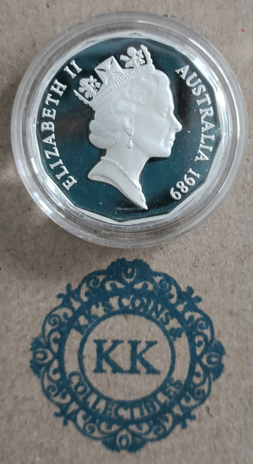 1989 Royal Wedding 50 Cents Silver Proof Coin