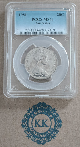 1981 20 Cents UNC Coin PCGS MS64