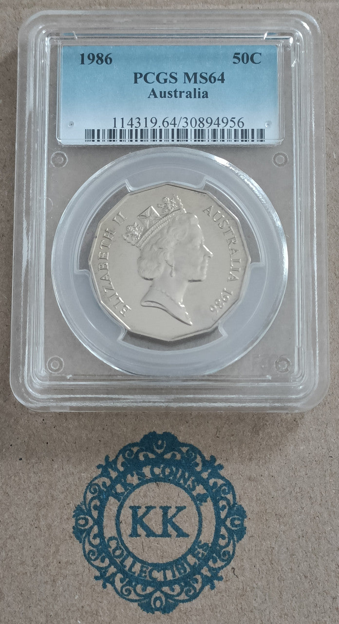 1986 50 Cents UNC Coin PCGS MS64