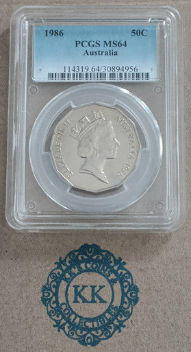 1986 50 Cents UNC Coin PCGS MS64