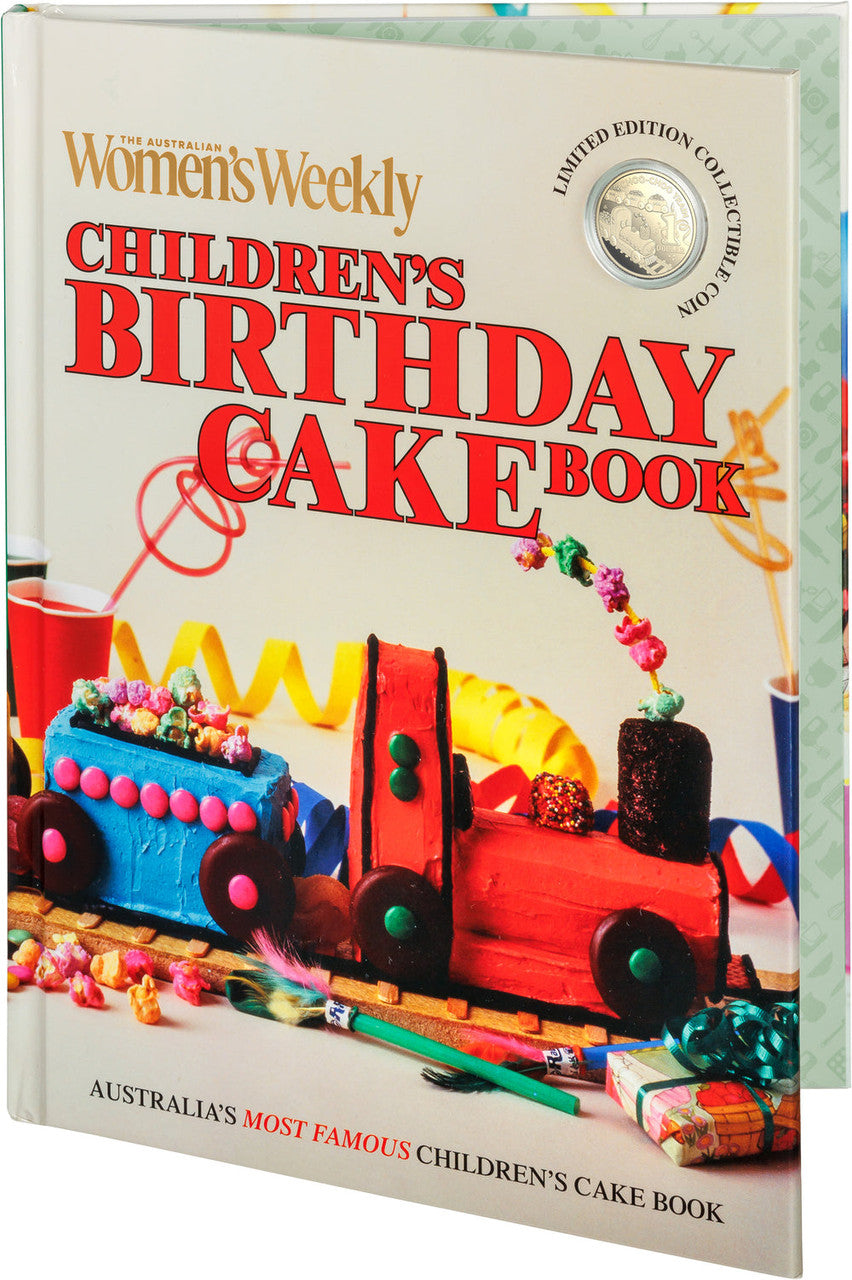 2025 AWW Birthday Cake book and $1 Choo Choo Train Proof Coin