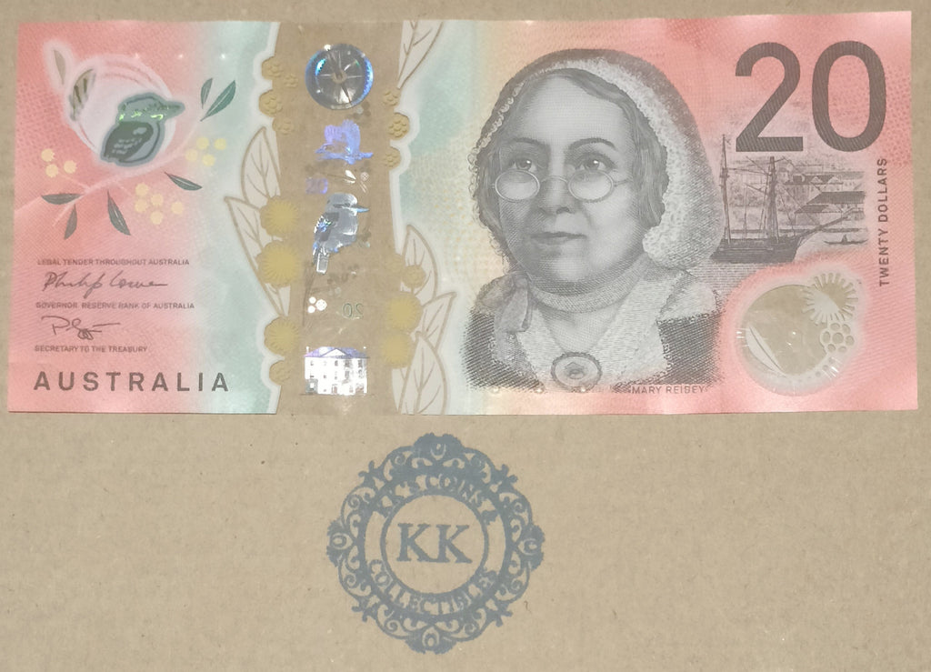 2019 Australia $20 7 Digit RADAR Banknote CB19 1939391